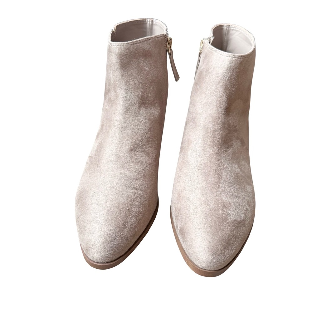 J. Crew Beige Suede Ankle Booties - Picture 2 of 15